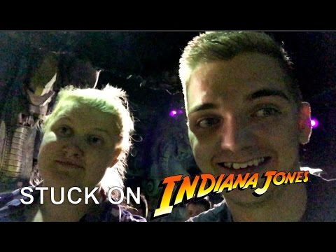 STUCK ON INDIANA JONES at DISNEYLAND - BROKE DOWN