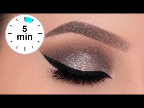 5 MINUTE Silver Smokey Eye Tutorial | $3,- palette 😱