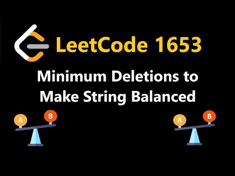 Minimum Deletions to Make String Balanced - Leetcode 1653 - Python
