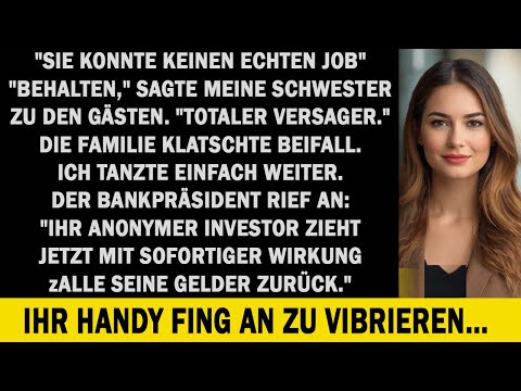 Meine Schwester verspottete mich auf ihrer Hochzeit – bis sich der Investor ihrer Firma zeigte.