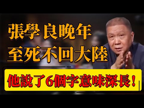【張學良】張學良晚年為何至死不回大陸？馬未都：他說了6個字，意味深長！#中国 #纪实 #时间 #窦文涛  #圆桌派 #心理學 #張學良 #歷史