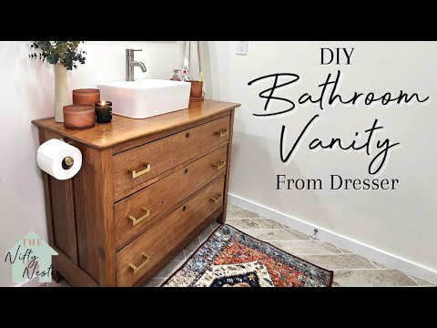 DRESSER into BATHROOM VANITY | Vessel Sink Vanity