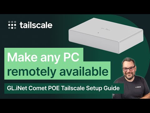 The GL.iNet Comet is a POE powered KVM That Runs Tailscale!