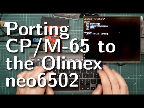 Porting CP/M-65 to the Olimex neo6502