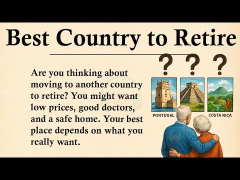 What is the Best Country to Retire? || 🗺️🧓Learn English Through Story Level 3 || Graded Reader 🎧