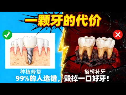 缺一顆牙，千萬別亂補！牙醫不會告訴你的3大陷阱，小心選錯一顆，毀掉一整口好牙！