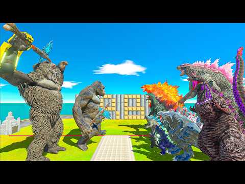 King Kong revolt battle with Superheroes army vs Evolution of Godzilla 2024 - ARBS