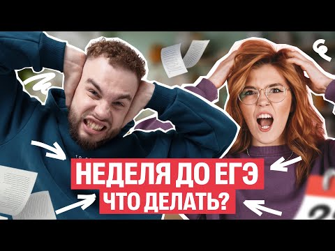 ЧТО ДЕЛАТЬ ЗА НЕДЕЛЮ ДО ЕГЭ?!?  | Ильич и Маша Птипца | 100балльный репетитор
