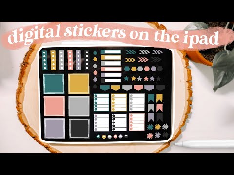 How to Make Digital Stickers on the iPad || Procreate Tutorial