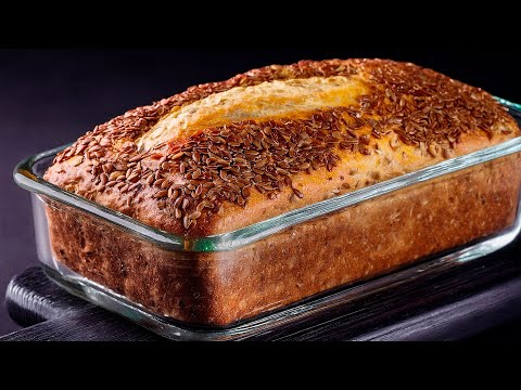 Quick and healthy oat bread in 5 minutes! A 100-year-old recipe!
