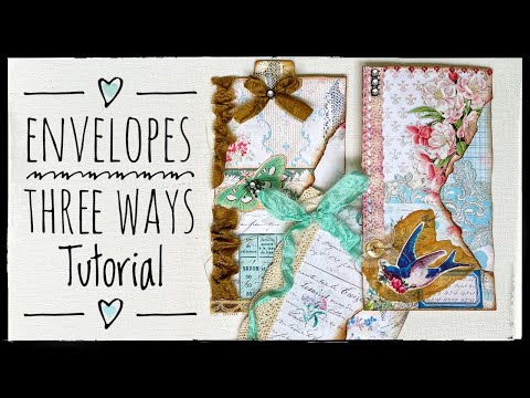 Junk Journal Envelope Ephemera - Three Ways - Tutorial