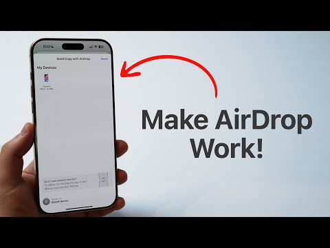 How To Make AirDrop ALWAYS Work!