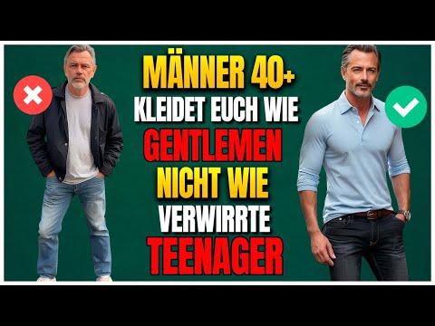 Mann über 40? Schau, wie du Jeans wie ein echter Gentleman trägst