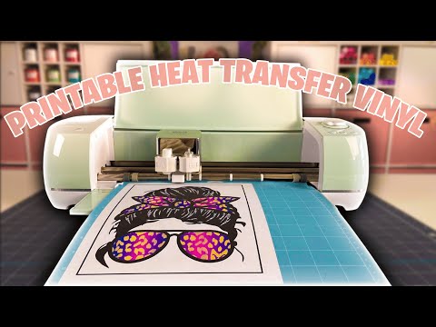 How to Use Printable Heat Transfer Vinyl with Cricut | Printable HTV Tutorial