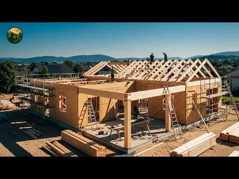 Start To Finish: How They Built A Big Wooden House Together