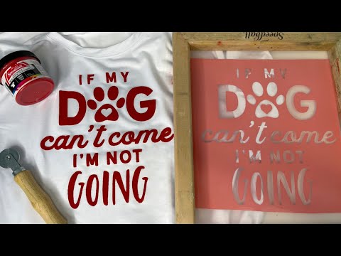 How to make a reusable screen print stencil - Screen printing with Cricut - Screen print with vinyl