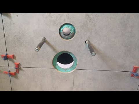 Hole in porcelain tiles without experience