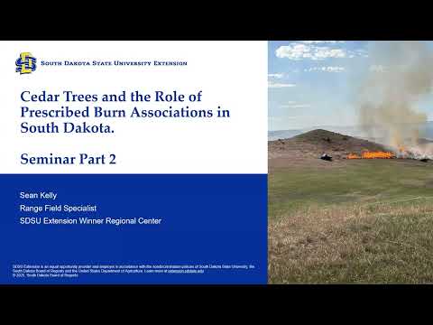 Private Lands Prescribed Burn Associations are the Solution to Cedar Encroachment in South Dakota