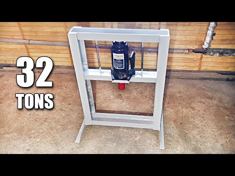 Homemade compact and very simple 32T Hydraulic Press