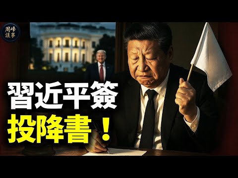 中共跪簽！ 2025美中協議內線曝光：5大讓步+90天觀察期；簽了還不敢說？習近平悄悄認慫