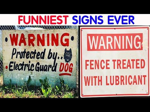 Absolutely Dumb Signs For Those In Need Of A Good Laugh  video compilation #13