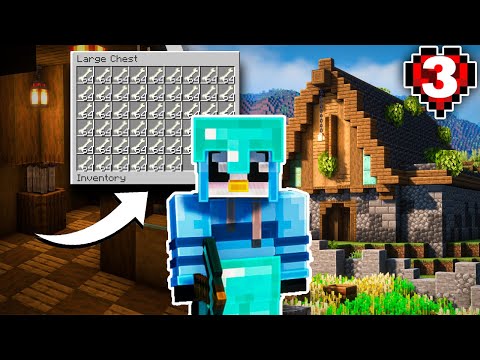 The most beautiful design for a warehouse and mob farm in Minecraft! (Minecraft Hardcore 3#)