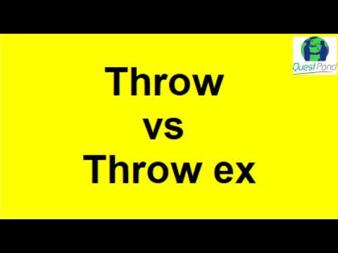 Throw vs Throw ex in C# | CSharp Interview Questions & Answers | Difference Between Throw & Throw ex