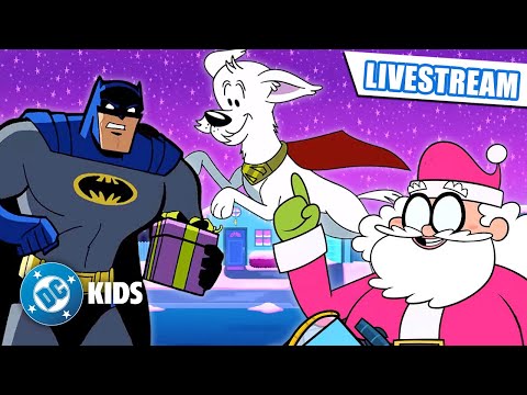 🔴 LIVE! Superhero HOLIDAYS 🎅🎄 Teen Titans Go! Krypto and MORE  | #Christmas #KidsCartoons | @dckids​