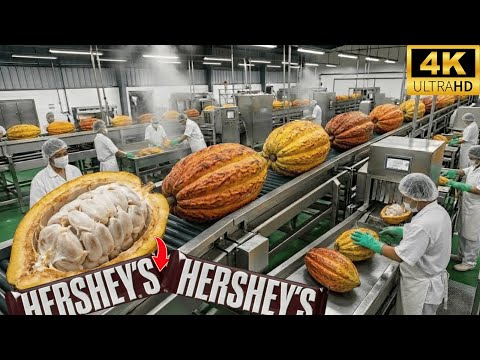 Inside a Modern Chocolate Factory: From Whole Cacao to Chocolate Bar (Full Process)