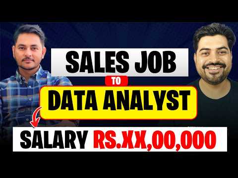 SALES JOB to DATA ANALYST 🚀 earning 💸💸 LPA