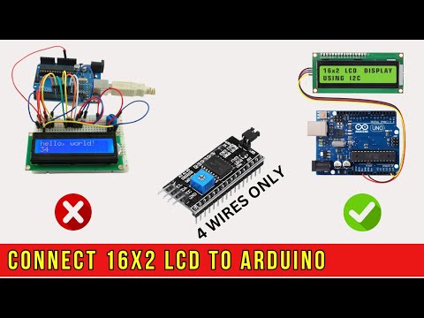 how to connect 16x2 lcd display with Arduino using i2c module interface