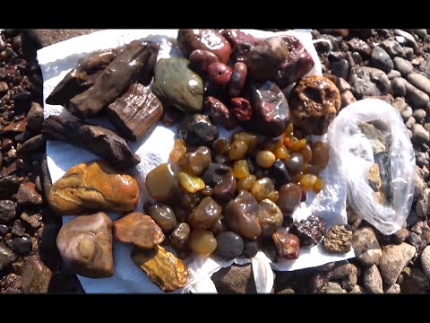 №35 Минералы. Сердолики и другие находки на отмелях очередной реки