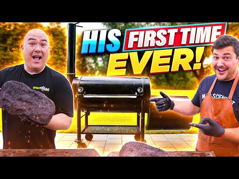 I Taught Guga How to Use an Offset Smoker