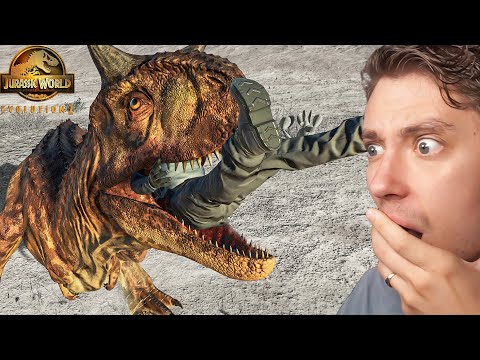 Playing as Carnotaurus in Jurassic World Evolution 2