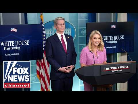 Karoline Leavitt, Scott Bessent tout refunds on Tax Day