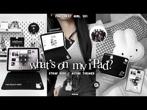 WHAT’S ON MY IPAD 🎱🎧 Acubi SKZ Themed: Pinterest Inspired, Layout Redo, Keyboard Case & iPad Tour