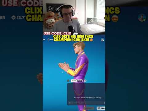 Clix gets his NEW FNCS Champion Icon skin 🏆😍