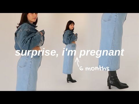how to hide your 6 months pregnancy bump (surprise, i'm pregnant!)