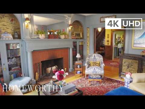 HOUSE TOUR | A Traditional New England Home Bursting with Color & Character | 4K