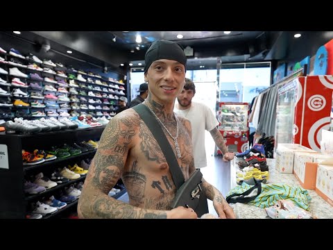 Central Cee blows a bag at COOLKICKS!