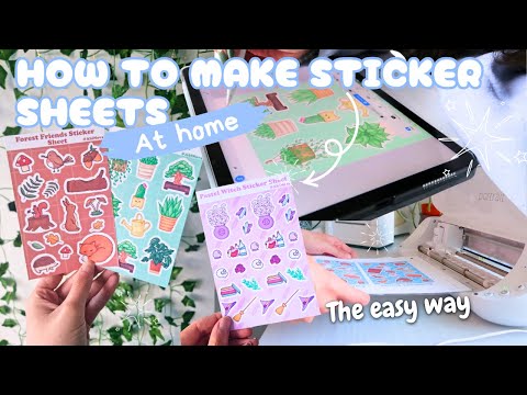 How to make sticker sheets with Silhouette portrait (2025 tutorial) 🎨✨