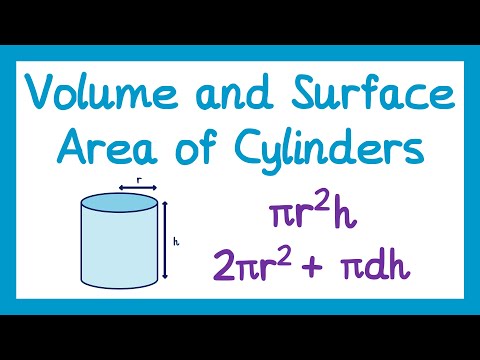 Volume and Surface Area of Cylinders - GCSE Maths