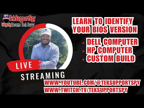 Find Your Computer's Bios Version (Our First Live Stream) #biosupdate #tutorial