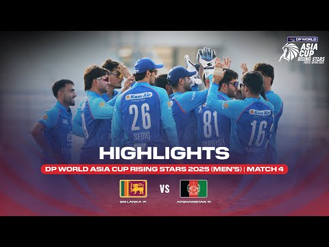 Match 4 | Sri Lanka 'A' vs Afghanistan 'A' | Match Highlights | DP World Asia Cup Rising Stars 2025