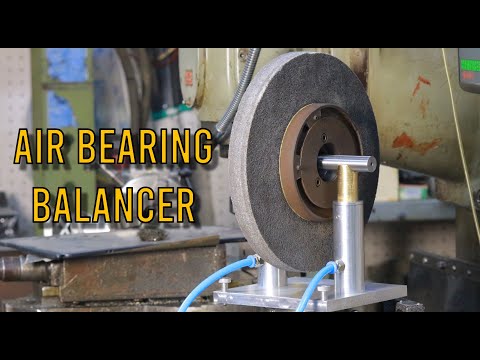 I Built a Frictionless Grinder Wheel Balancer (Air Bearing)