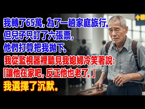 【真實故事】我為了墾丁之旅匯了65萬，兒子卻說：「爸的機票沒有訂到，您先回去吧。」✈️| 父母子女冲突 | 真實故事 | 故事分享 | 情感故事 | 晚年哲理 | 說故事