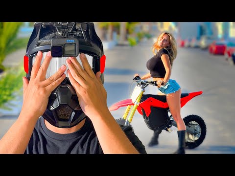 She Bought a Mini Bike...