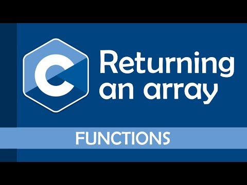 How to return an array from a function