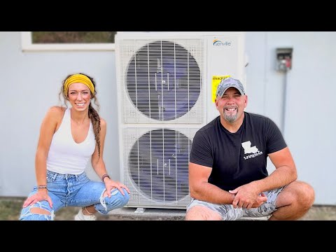 Installing Senville Central AC/Heat Pump Split System | Building Our Own Home Ep.116