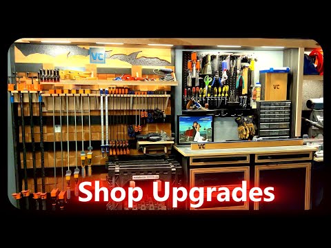 CLAMP STORAGE | Easy french cleat wall + LED Shelving